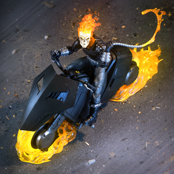 Ghost Rider Marvel Legends Ghost Rider (Danny Ketch) & Hellcycle Action Figure Set Gallery Image 4