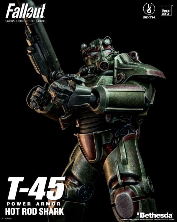 Fallout T-45 Power Armor (Hot Rod Shark) 1/6 Scale Figure