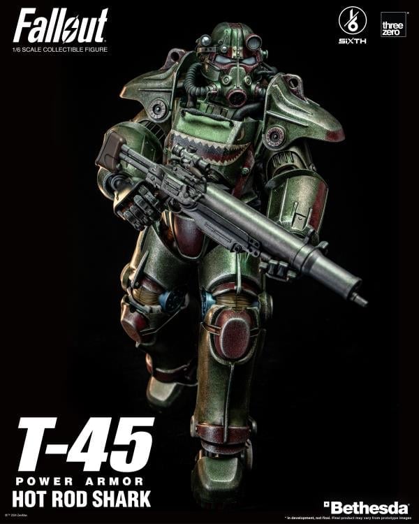 Fallout T-45 Power Armor (Hot Rod Shark) 1/6 Scale Figure