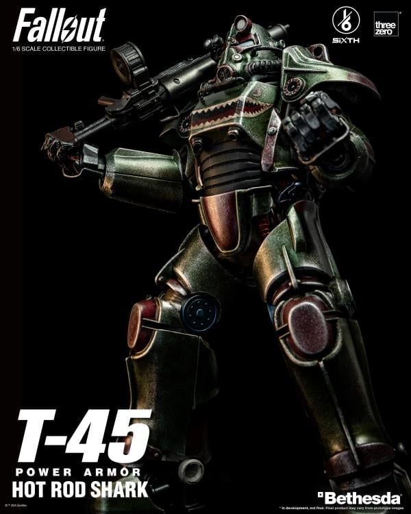 Fallout T-45 Power Armor (Hot Rod Shark) 1/6 Scale Figure