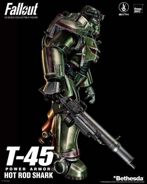 Fallout T-45 Power Armor (Hot Rod Shark) 1/6 Scale Figure