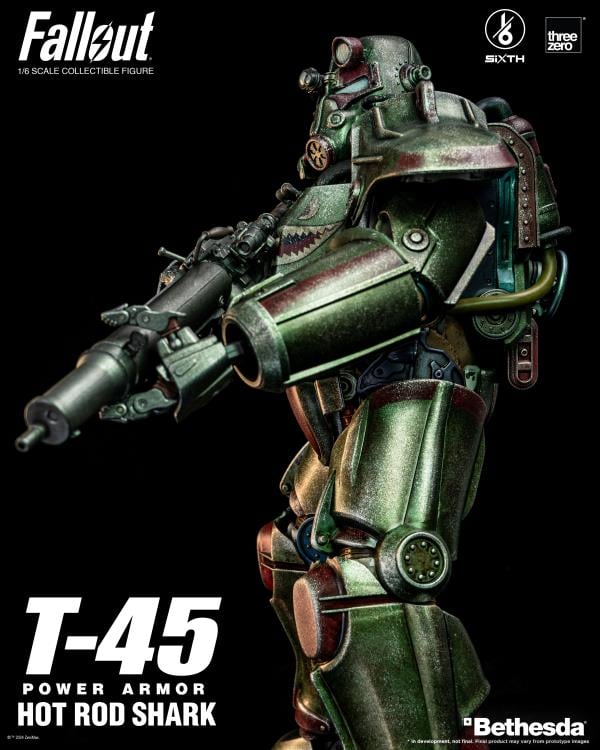 Fallout T-45 Power Armor (Hot Rod Shark) 1/6 Scale Figure