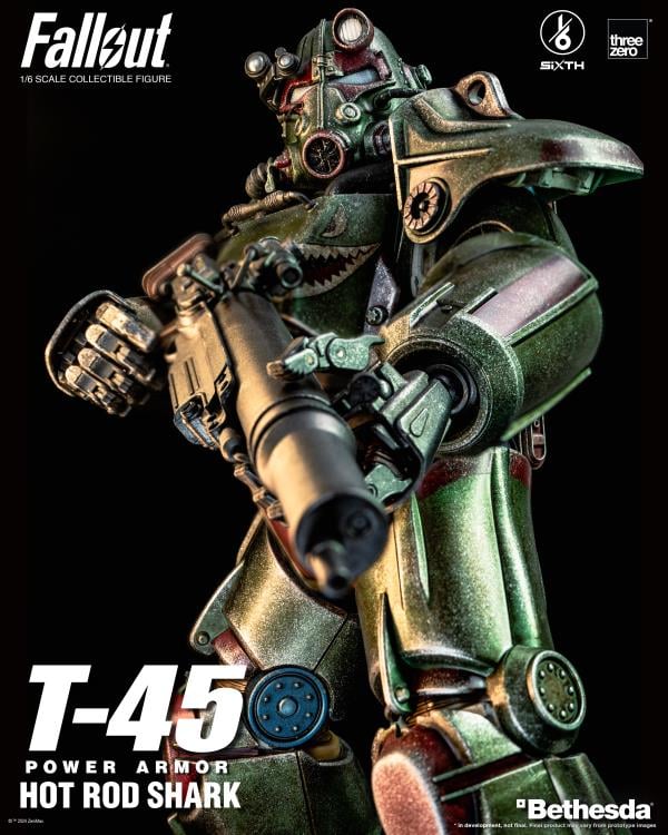 Fallout T-45 Power Armor (Hot Rod Shark) 1/6 Scale Figure