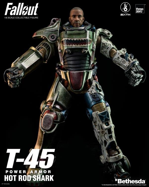 Fallout T-45 Power Armor (Hot Rod Shark) 1/6 Scale Figure