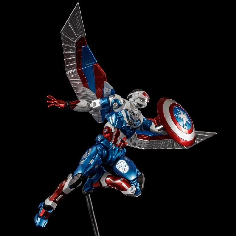 Marvel Fighting Armor Captain America (Sam Wilson) Action Figure Gallery Image 9
