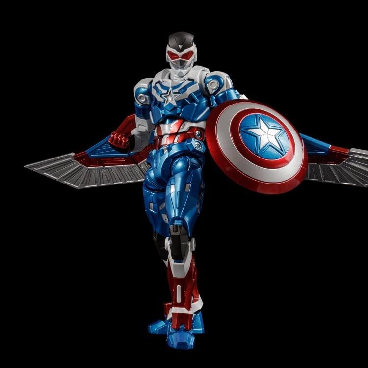 Marvel Fighting Armor Captain America (Sam Wilson) Action Figure Gallery Image 8