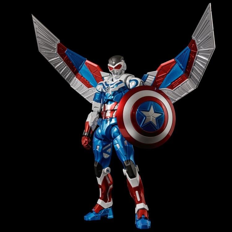 Marvel Fighting Armor Captain America (Sam Wilson) Action Figure Gallery Image 6