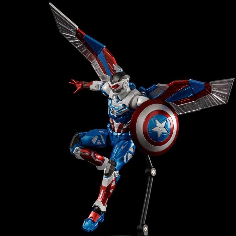 Marvel Fighting Armor Captain America (Sam Wilson) Action Figure Gallery Image 10