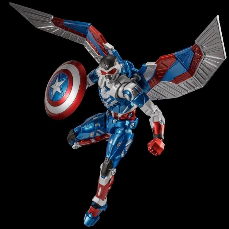 Marvel Fighting Armor Captain America (Sam Wilson) Action Figure Gallery Image 3