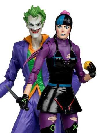 DC Multiverse The Joker & Punchline Action Figure Two-Pack Gallery Image 2