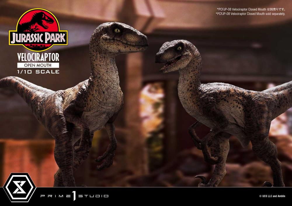 Jurassic Park Prime Collectible Figures Velociraptor (Open Mouth) 1/10 Scale Statue Gallery Image 27