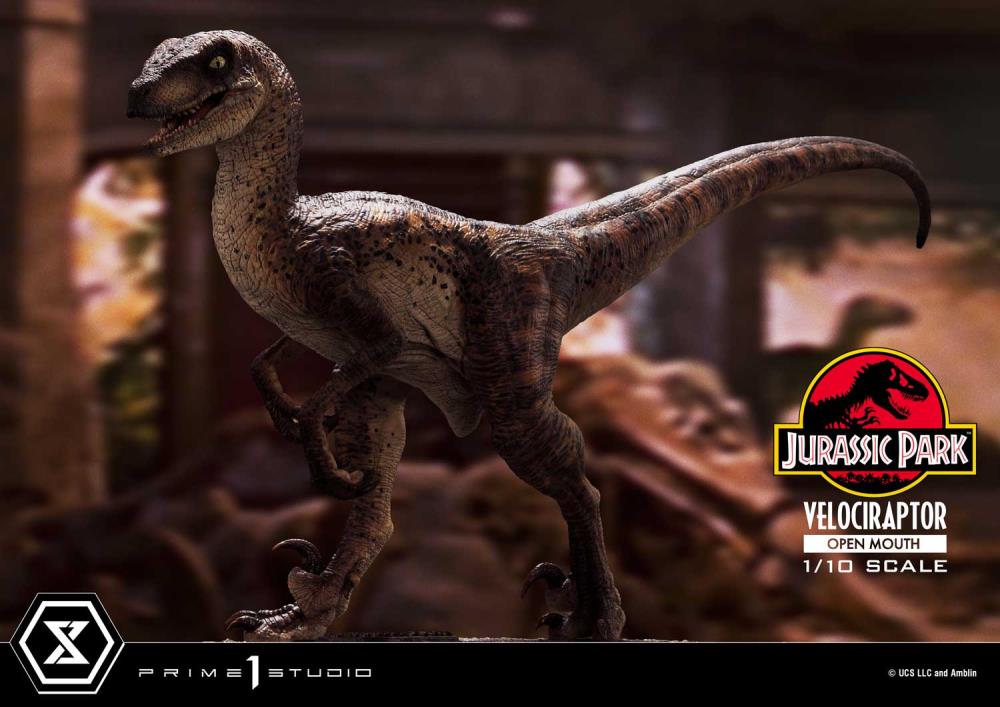 Jurassic Park Prime Collectible Figures Velociraptor (Open Mouth) 1/10 Scale Statue Gallery Image 17