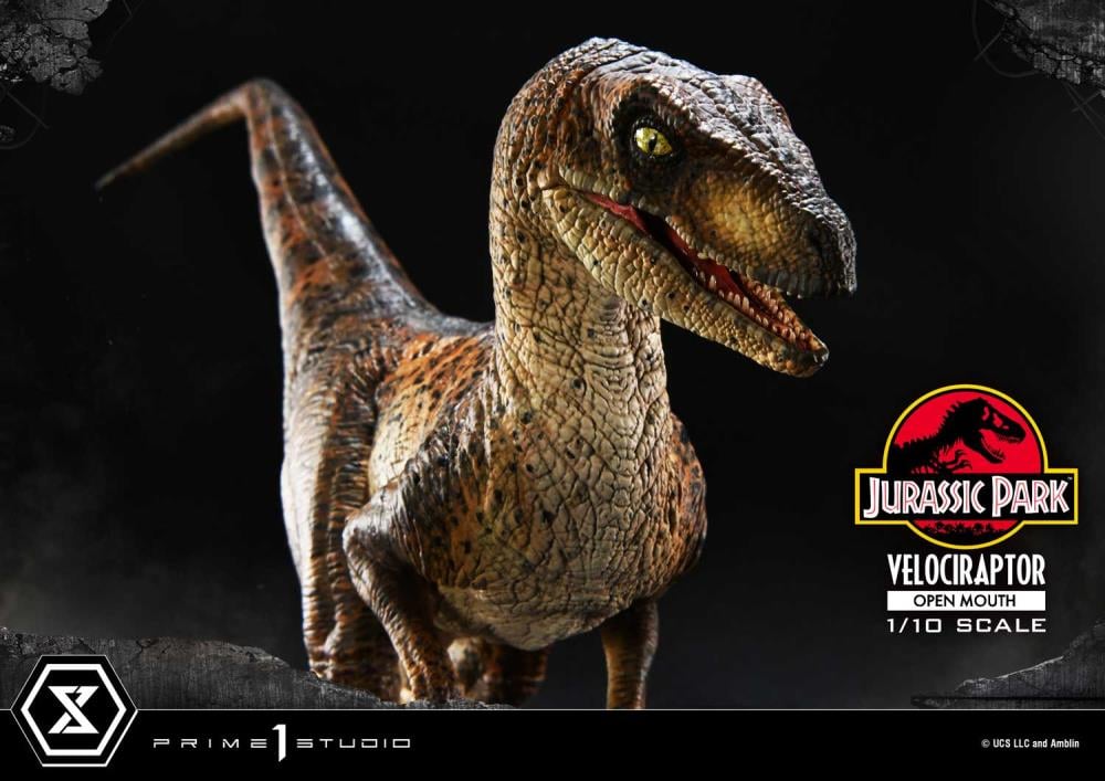 Jurassic Park Prime Collectible Figures Velociraptor (Open Mouth) 1/10 Scale Statue Gallery Image 11