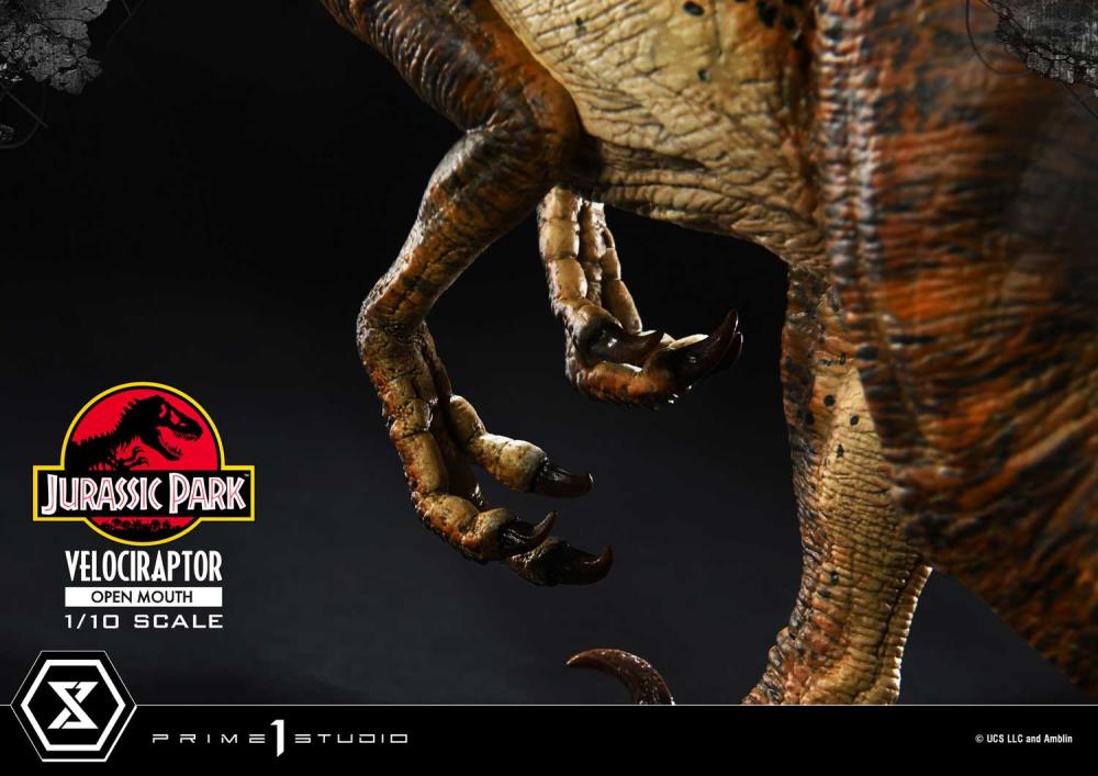 Jurassic Park Prime Collectible Figures Velociraptor (Open Mouth) 1/10 Scale Statue Gallery Image 14