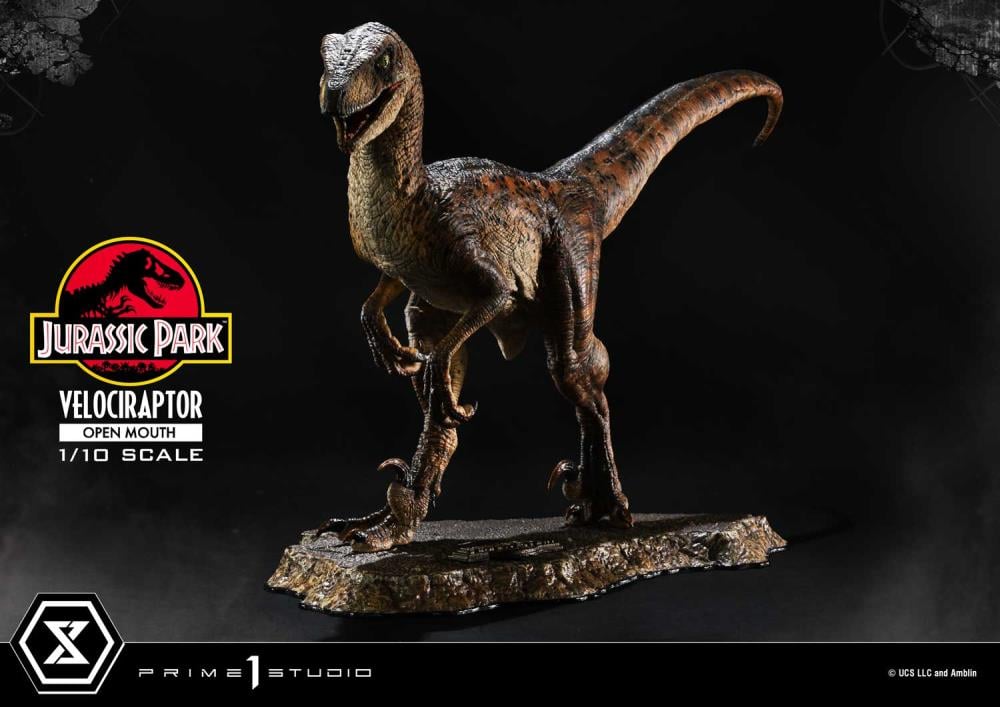 Jurassic Park Prime Collectible Figures Velociraptor (Open Mouth) 1/10 Scale Statue Gallery Image 3