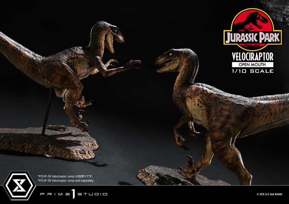 Jurassic Park Prime Collectible Figures Velociraptor (Open Mouth) 1/10 Scale Statue Gallery Image 28