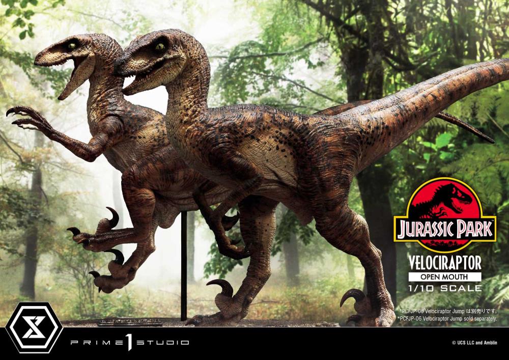 Jurassic Park Prime Collectible Figures Velociraptor (Open Mouth) 1/10 Scale Statue Gallery Image 25