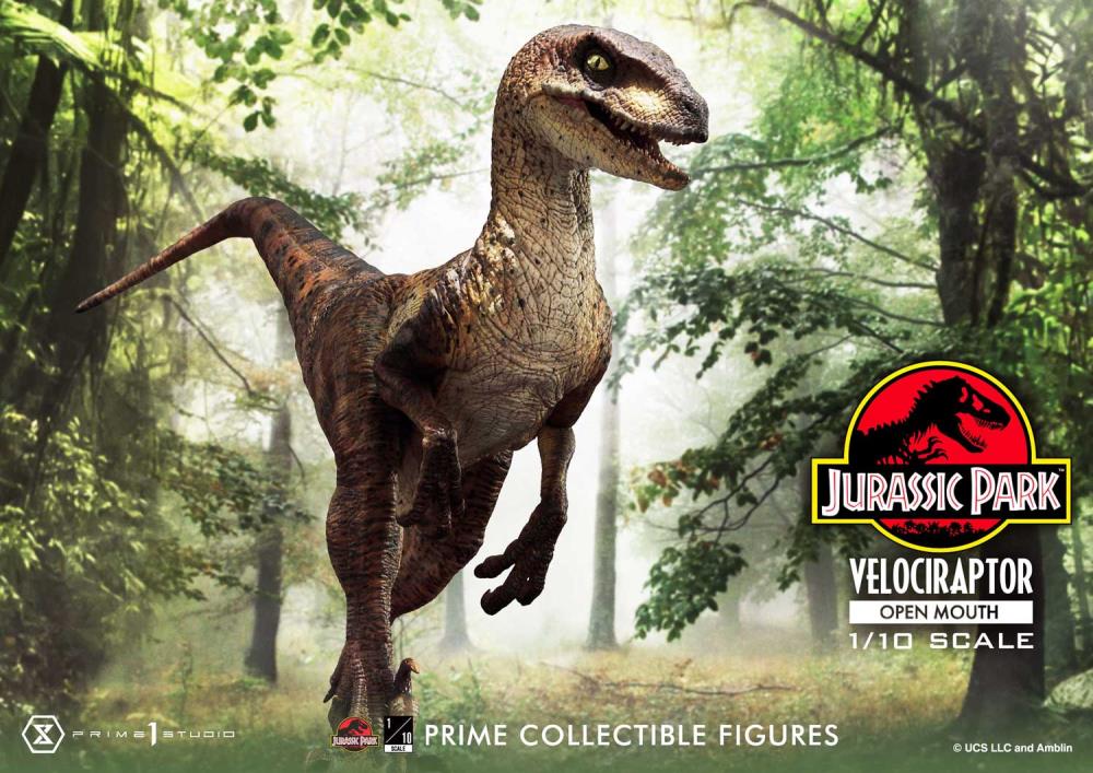 Jurassic Park Prime Collectible Figures Velociraptor (Open Mouth) 1/10 Scale Statue Gallery Image 20