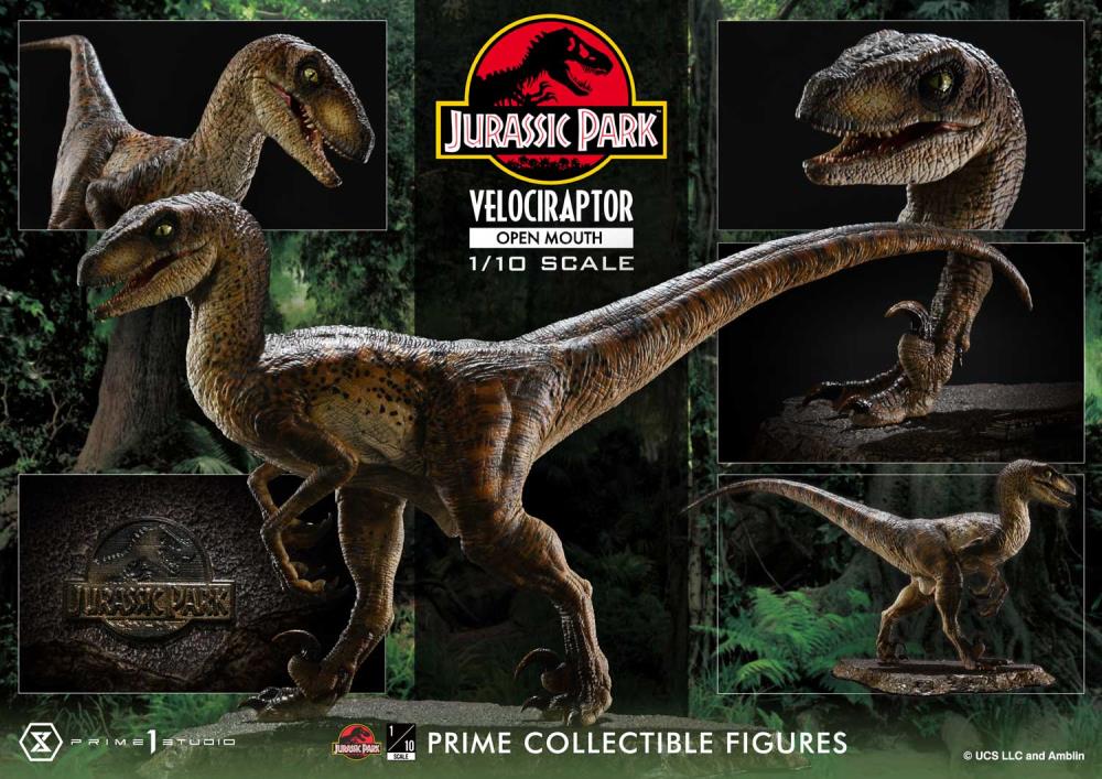 Jurassic Park Prime Collectible Figures Velociraptor (Open Mouth) 1/10 Scale Statue Gallery Image 30