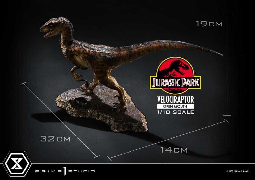 Jurassic Park Prime Collectible Figures Velociraptor (Open Mouth) 1/10 Scale Statue Gallery Image 15
