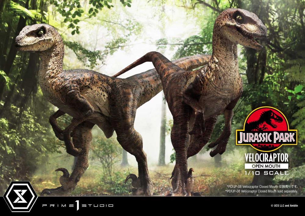 Jurassic Park Prime Collectible Figures Velociraptor (Open Mouth) 1/10 Scale Statue Gallery Image 26