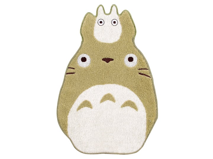 My Neighbor Totoro Totoro (Green) with Small White Totoro Die-cut Mini Towel Gallery Image 1