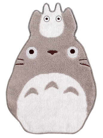 My Neighbor Totoro Totoro (Gray) with Small White Totoro Die-cut Mini Towel Gallery Image 2