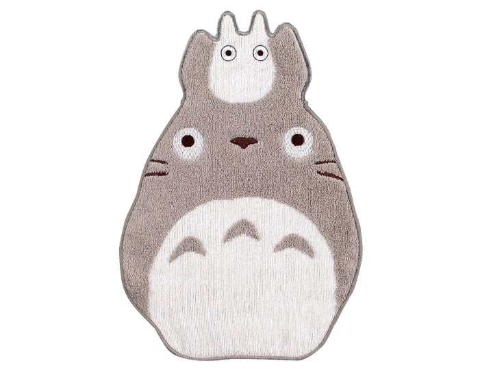 My Neighbor Totoro Totoro (Gray) with Small White Totoro Die-cut Mini Towel Gallery Image 1