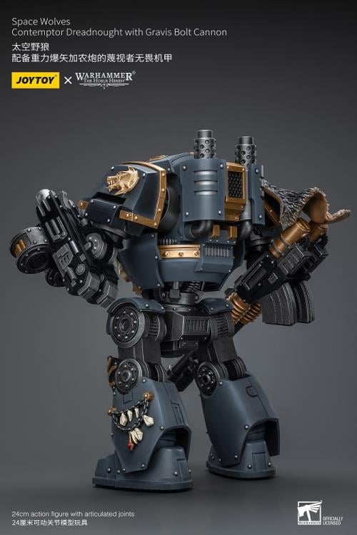 Warhammer: The Horus Heresy Space Wolves Contemptor Dreadnought with Gravis Bolt Cannon 1/18 Scale Action Figure Gallery Image 5
