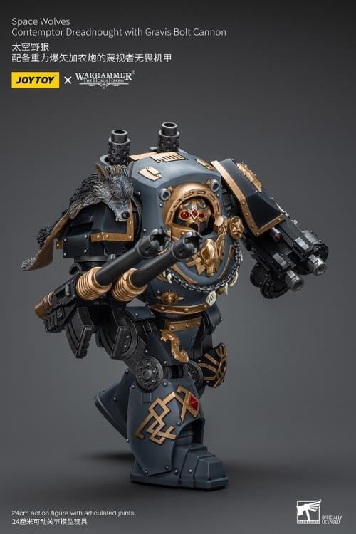 Warhammer: The Horus Heresy Space Wolves Contemptor Dreadnought with Gravis Bolt Cannon 1/18 Scale Action Figure Gallery Image 10