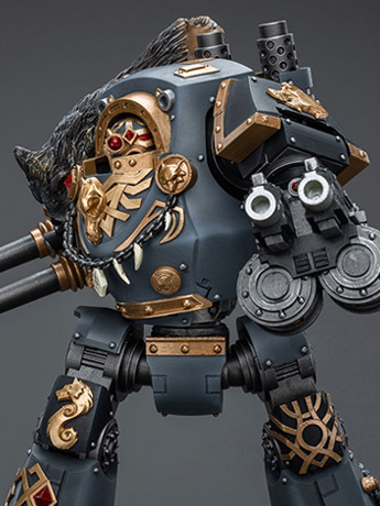Warhammer: The Horus Heresy Space Wolves Contemptor Dreadnought with Gravis Bolt Cannon 1/18 Scale Action Figure Gallery Image 2