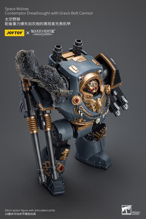Warhammer: The Horus Heresy Space Wolves Contemptor Dreadnought with Gravis Bolt Cannon 1/18 Scale Action Figure Gallery Image 15
