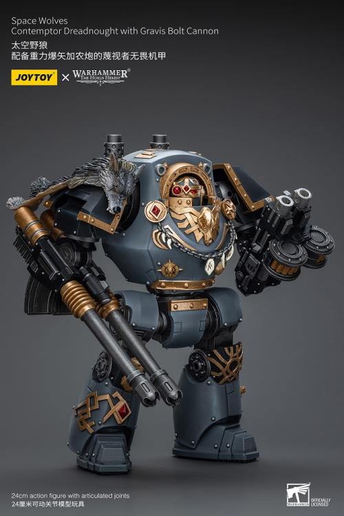 Warhammer: The Horus Heresy Space Wolves Contemptor Dreadnought with Gravis Bolt Cannon 1/18 Scale Action Figure Gallery Image 4