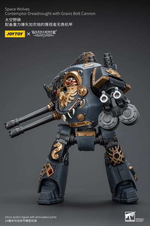 Warhammer: The Horus Heresy Space Wolves Contemptor Dreadnought with Gravis Bolt Cannon 1/18 Scale Action Figure Gallery Image 7