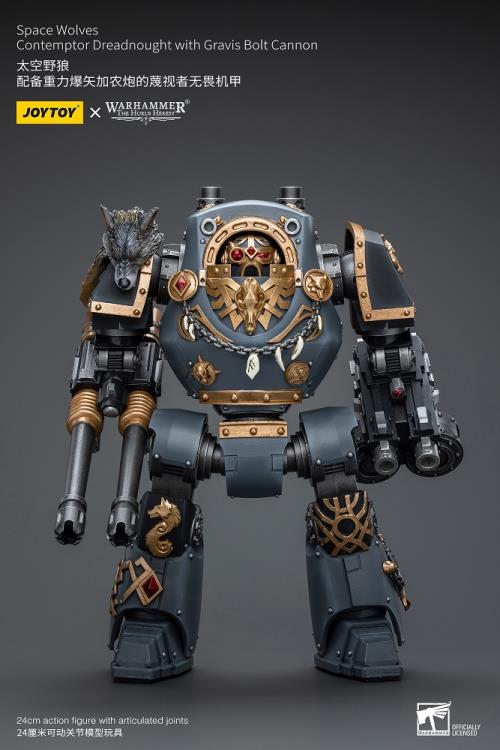 Warhammer: The Horus Heresy Space Wolves Contemptor Dreadnought with Gravis Bolt Cannon 1/18 Scale Action Figure Gallery Image 3