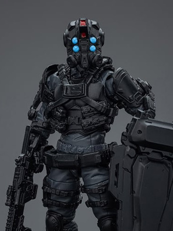 Military Figures Army Builder Promotion Pack Figure 35 Bounty Hunter with Riot Shield 1/18 Scale Action Figure Gallery Image 2