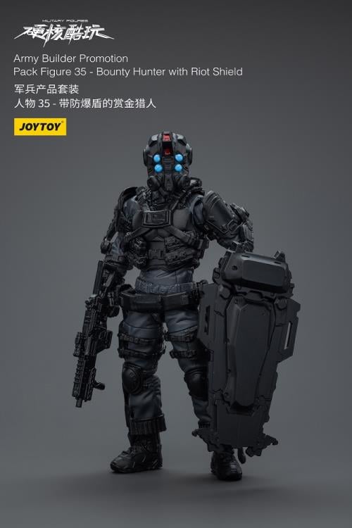Military Figures Army Builder Promotion Pack Figure 35 Bounty Hunter with Riot Shield 1/18 Scale Action Figure Gallery Image 3