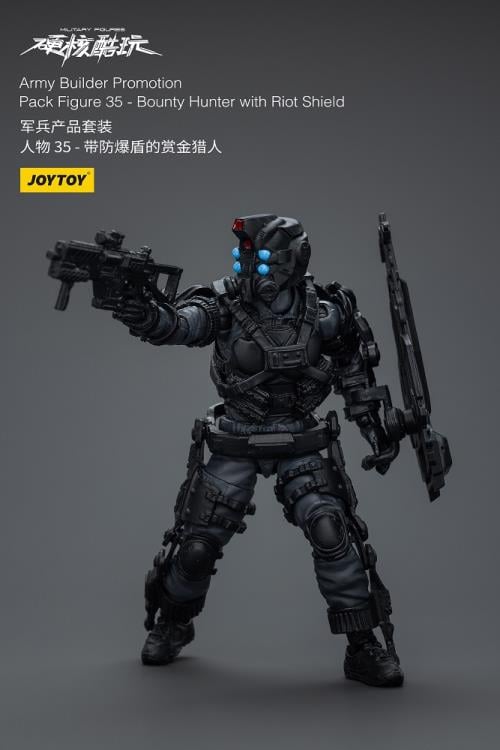Military Figures Army Builder Promotion Pack Figure 35 Bounty Hunter with Riot Shield 1/18 Scale Action Figure Gallery Image 6