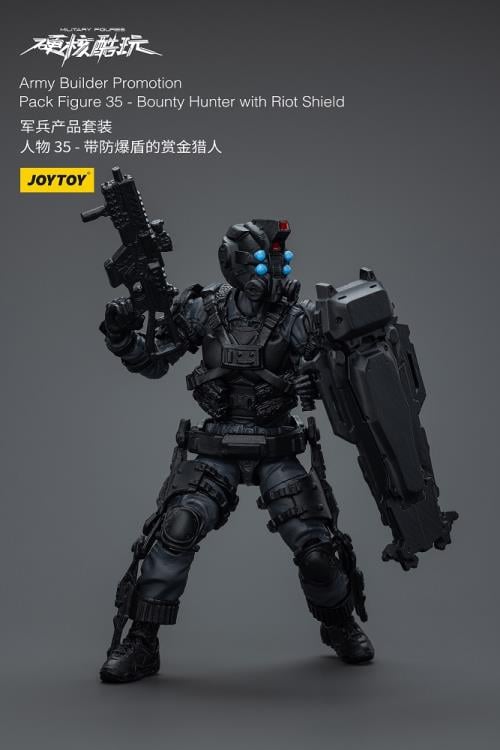 Military Figures Army Builder Promotion Pack Figure 35 Bounty Hunter with Riot Shield 1/18 Scale Action Figure Gallery Image 5