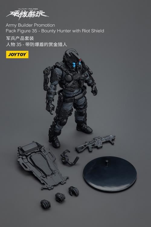 Military Figures Army Builder Promotion Pack Figure 35 Bounty Hunter with Riot Shield 1/18 Scale Action Figure Gallery Image 7