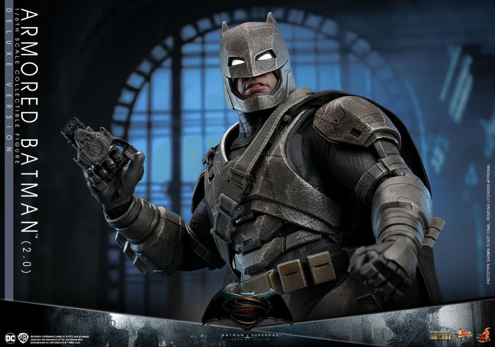 Batman v Superman: Dawn of Justice MMS742D62 Armored Batman (2.0) Deluxe 1/6th Scale Collectible Figure Gallery Image 8