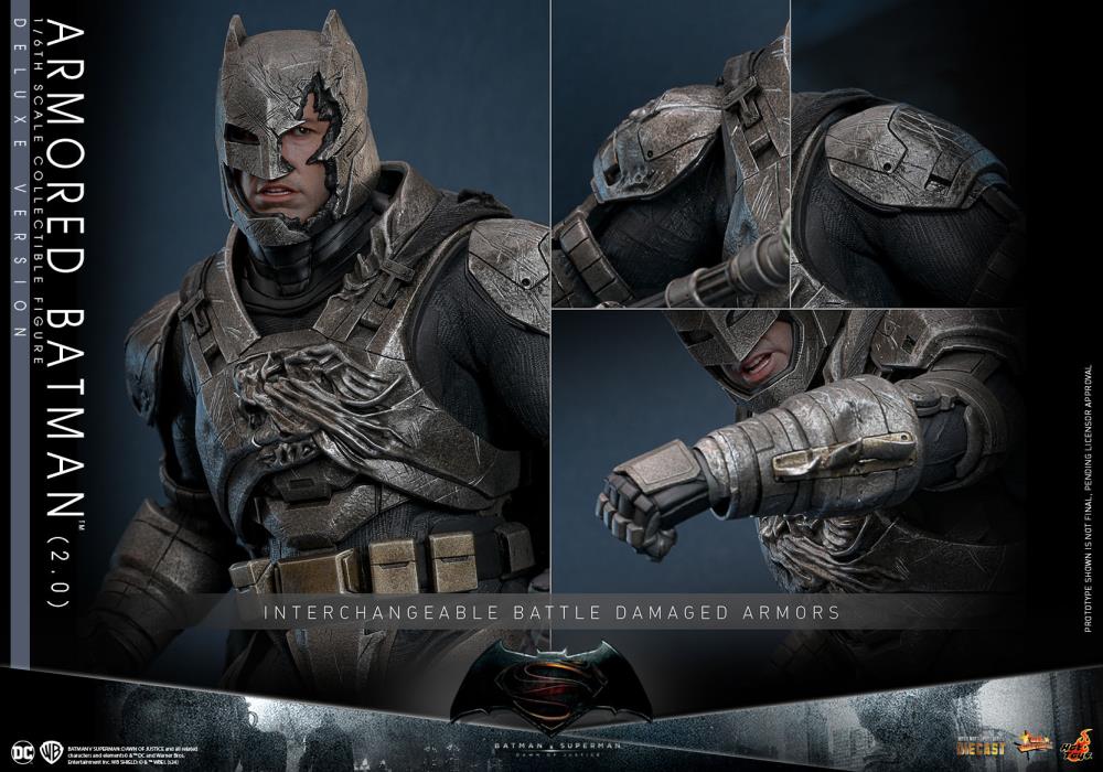Batman v Superman: Dawn of Justice MMS742D62 Armored Batman (2.0) Deluxe 1/6th Scale Collectible Figure Gallery Image 18