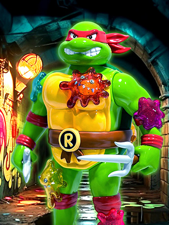 Teenage Mutant Ninja Turtles Raphael with Liquid Mutagen Figure
