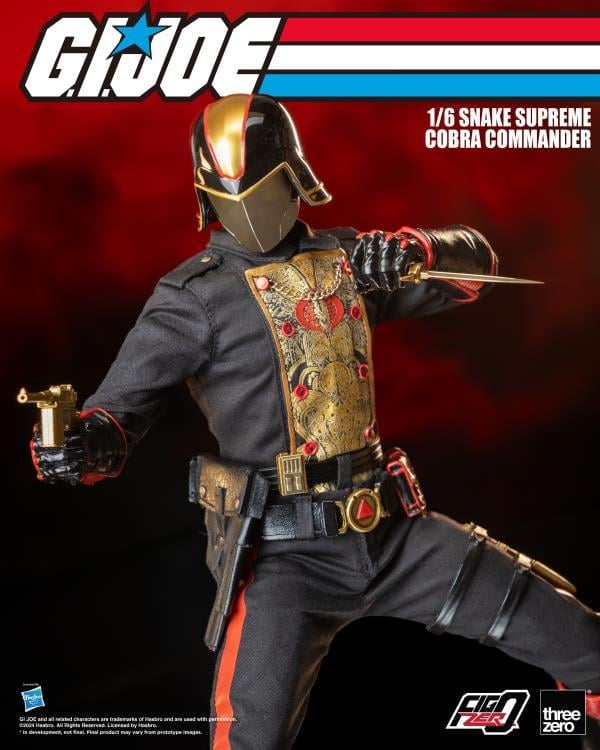 G.I. Joe FigZero Snake Supreme Cobra Commander 1/6 Scale BBTS Exclusive Collectible Figure Gallery Image 11