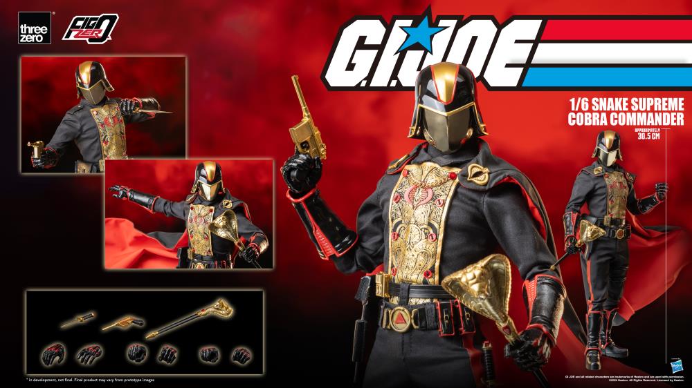 G.I. Joe FigZero Snake Supreme Cobra Commander 1/6 Scale BBTS Exclusive Collectible Figure Gallery Image 14