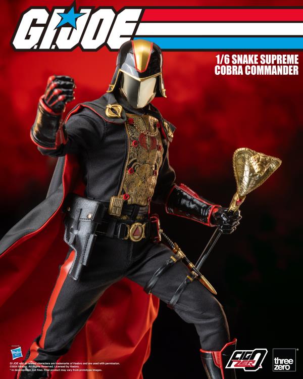 G.I. Joe FigZero Snake Supreme Cobra Commander 1/6 Scale BBTS Exclusive Collectible Figure Gallery Image 5