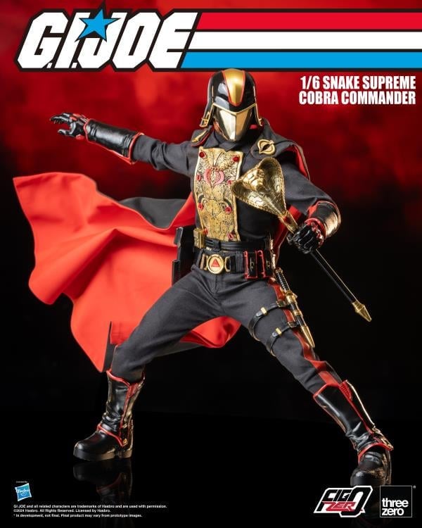 G.I. Joe FigZero Snake Supreme Cobra Commander 1/6 Scale BBTS Exclusive Collectible Figure Gallery Image 4
