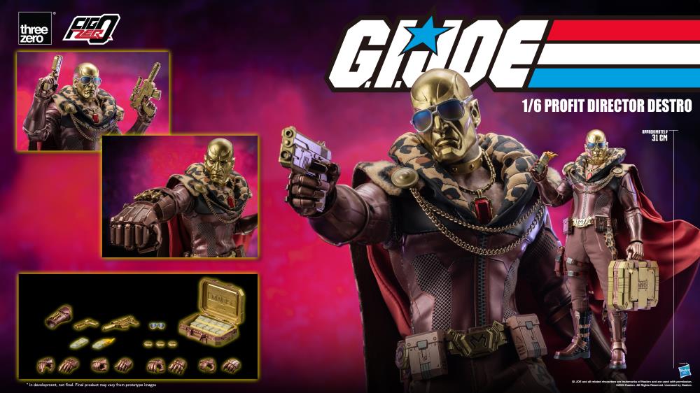 G.I. Joe FigZero Profit Director Destro 1/6 Scale BBTS Exclusive Collectible Figure Gallery Image 16