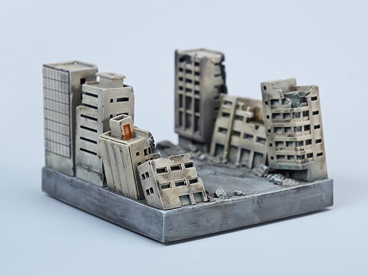 Catzilla Destroyed City Diorama Base Gallery Image 1