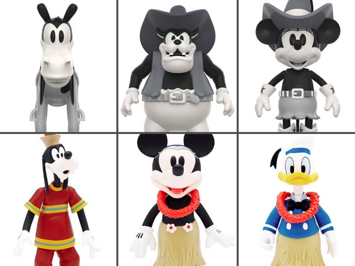 Disney Mickey and Friends ReAction Vintage Collection Set of 6 Figures Gallery Image 1